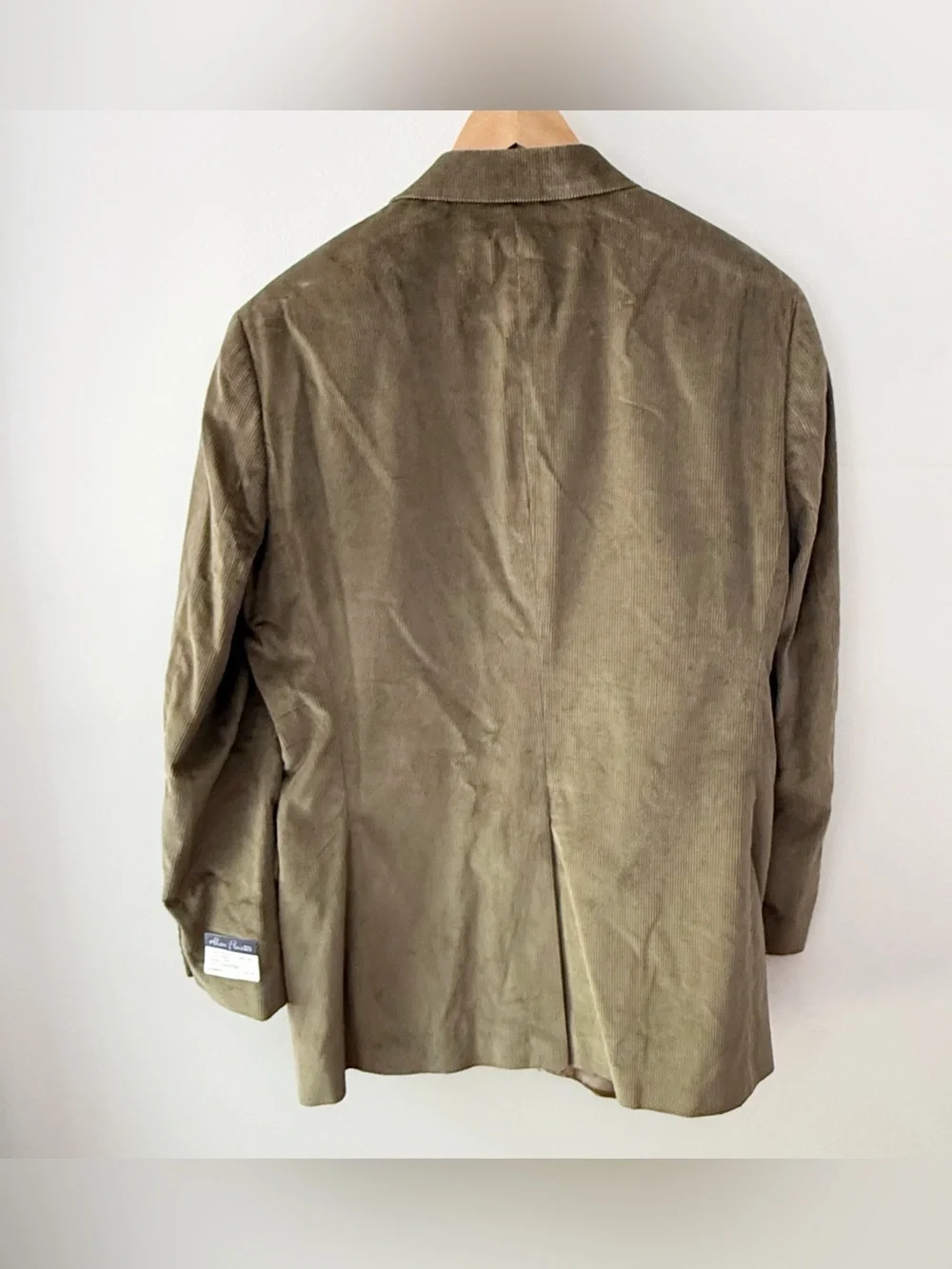 NWT Alan Flusser Men 100% Cotton Corduroy Blazer Jacket Sport Coat 42L Academia
